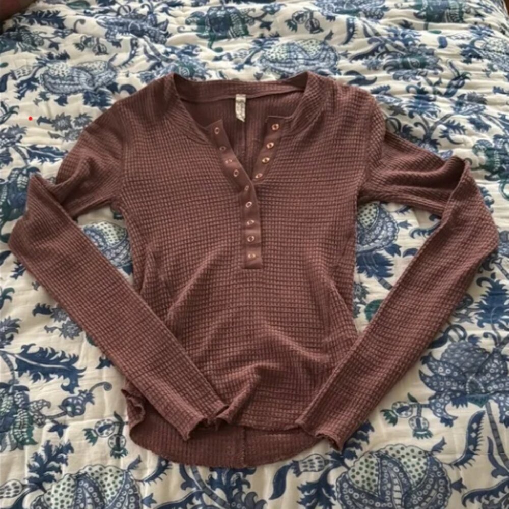 Free People Maueve Long Sleeve Tee XS